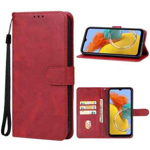 For Samsung Galaxy M14 5G Leather Phone Case(Red)