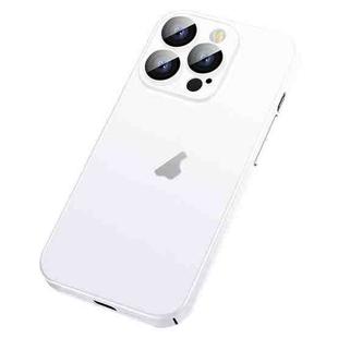 For iPhone 14 Plus Skin Feel Frosted Gradient Phone Case(White)