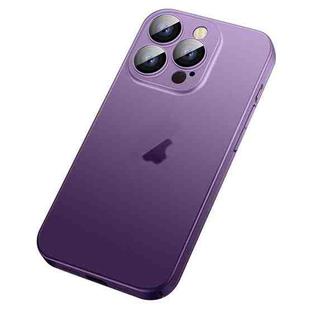 For iPhone 13 Skin Feel Frosted Gradient Phone Case(Purple)