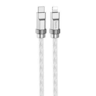 hoco U113 PD 20W USB-C/Type-C to 8 Pin Silicone Data Cable, Length: 1m(Silver)
