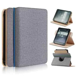 For 6 inch Rotating Universal Leather Tablet Case(Grey)