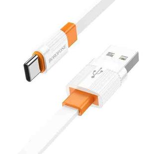 Borofone BX89 USB to Type-C Union 3A Charging Data Cable, Length:1m(White Orange)