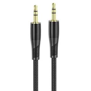 hoco UPA25 AUX Transparent Exploration Version 3.5mm Male to Male Audio Cable, Length: 1m(Black)