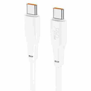 hoco X93 60W USB-C/Type-C to USB-C/Type-C Fast Charge Data Cable, Length:2m(White)
