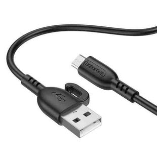 Borofone BX91 USB to Micro USB Symbol 2.4A Charging Data Cable, Length:1m(Black)