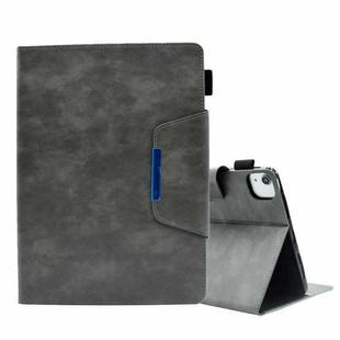 For iPad Pro 11 2022/2021/2020 / Air 10.9 2022 / 2020 Suede Cross Texture Magnetic Clasp Leather Tablet Case(Grey)