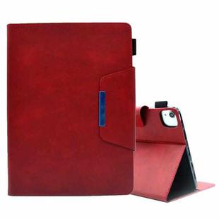 For iPad Pro 11 2022/2021/2020 / Air 10.9 2022 / 2020 Suede Cross Texture Magnetic Clasp Leather Tablet Case(Red)