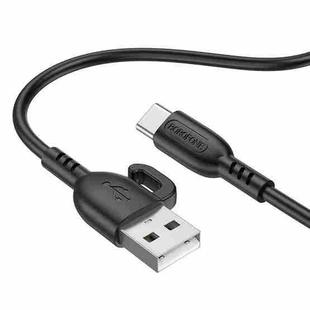 Borofone BX91 USB to Type-C Symbol 3A Charging Data Cable, Length:1m(Black)
