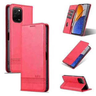 For Huawei Enjoy 50z AZNS Magnetic Calf Texture Flip Leather Phone Case(Red)