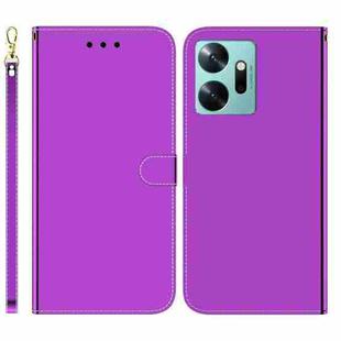 For Infinix Zero 20 / X6821 Imitated Mirror Surface Horizontal Flip Leather Phone Case(Purple)