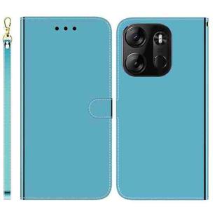 For Tecno Spark Go 2023 / Pop 7 Pro Imitated Mirror Surface Horizontal Flip Leather Phone Case(Blue)