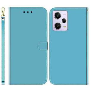 For Xiaomi Redmi Note 12 Pro 5G Imitated Mirror Surface Horizontal Flip Leather Phone Case(Blue)