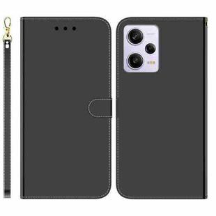 For Xiaomi Redmi Note 12 Pro 5G Imitated Mirror Surface Horizontal Flip Leather Phone Case(Black)