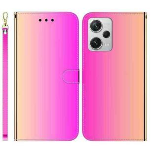 For Xiaomi Redmi Note 12 Pro+ Imitated Mirror Surface Horizontal Flip Leather Phone Case(Gradient Color)