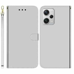 For Xiaomi Redmi Note 12 Pro+ Imitated Mirror Surface Horizontal Flip Leather Phone Case(Silver)