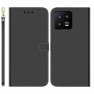 For Xiaomi 13 5G Imitated Mirror Surface Horizontal Flip Leather Phone Case(Black)