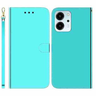 For Honor 80 SE Imitated Mirror Surface Horizontal Flip Leather Phone Case(Mint Green)