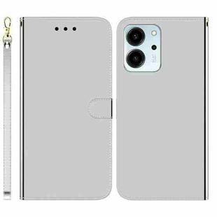 For Honor 80 SE Imitated Mirror Surface Horizontal Flip Leather Phone Case(Silver)