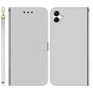 For Samsung Galaxy A04e / F04 / M04 Imitated Mirror Surface Horizontal Flip Leather Phone Case(Silver)