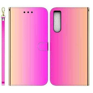 For Sony Xperia 10 IV 2023 Imitated Mirror Surface Horizontal Flip Leather Phone Case(Gradient Color)