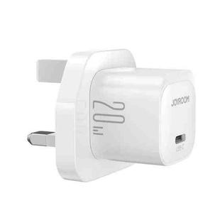 JOYROOM JR-TCF02 PD Type-C 20W Mini Charger, Plug:UK Plug(White)