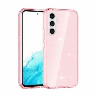 For Samsung Galaxy A54 5G EU Shockproof Terminator Style Glitter Powder Phone Case(Shiny Pink)