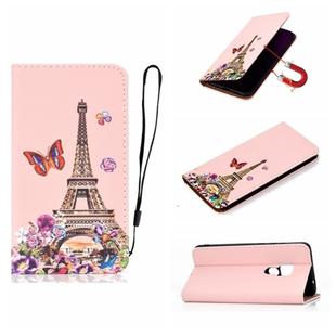 For Huawei Mate 20 3D Painting Horizontal Flip Leather Case with Holder & Card Slot & Lanyard(Iron Tower)