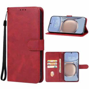 For Huawei P60 Leather Phone Case(Red)