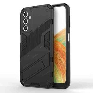 For Samsung Galaxy A24 5G / A24 4G Punk Armor 2 in 1 PC + TPU Shockproof Phone Case with Invisible Holder(Black)