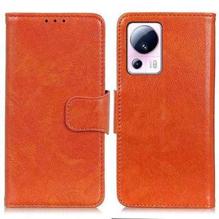 For Xiaomi 13 Lite / Civi 2 Nappa Texture Leather Phone Case(Orange)