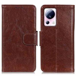 For Xiaomi 13 Lite / Civi 2 Nappa Texture Leather Phone Case(Brown)