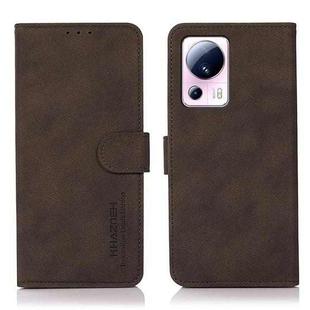 For Xiaomi 13 Lite / Civi 2 KHAZNEH Matte Texture Leather Phone Case(Brown)