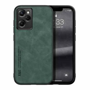 For Xiaomi Redmi Note 12 Pro Speed Lamba Skin Feel Magnetic Leather Phone Case(Green)