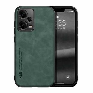 For Xiaomi Redmi Note 12 Global Lamba Skin Feel Magnetic Leather Phone Case(Green)