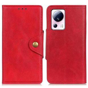 For Xiaomi 13 Lite / Civi 2 Copper Buckle Sheepskin Texture Leather Phone Case(Red)
