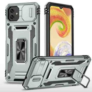 For Samsung Galaxy M13 5G / A04 Armor PC + TPU Camera Shield Phone Case(Grey)