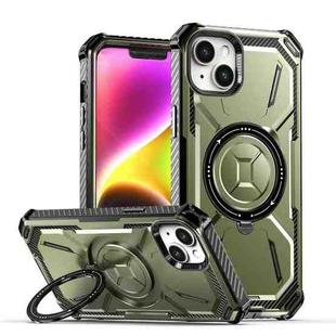 For iPhone 14 Plus Armor Series Holder Phone Case(Army Green)