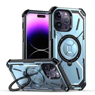 For iPhone 14 Pro Max Armor Series Holder Phone Case(Blue)