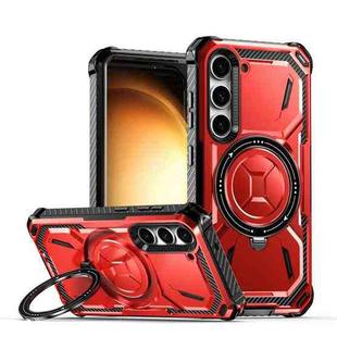 For Samsung Galaxy S23 5G Armor Series MagSafe Magnetic Holder Phone Case(Red)