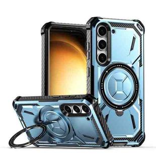 For Samsung Galaxy S23+ 5G Armor Series Holder Phone Case(Blue)