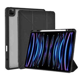 For iPad 10.9 / 11 WiWU PU + TPU Smart Tablet Case with Pen Slot(Black)