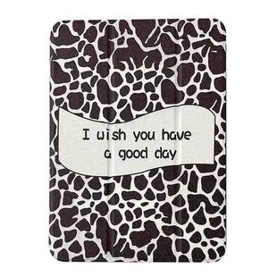 Magnetic Detachable Painted Tablet Leather Case For iPad 10.2 2021 / 2020 / 2019(Black and White Spots)