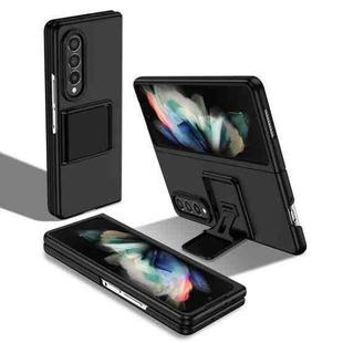 For Samsung Galaxy Z Fold3 5G Three-dimensional Folding Holder PC Phone Case(Black)