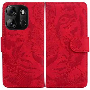 For Tecno Spark Go 2023 / Pop 7 Pro Tiger Embossing Pattern Leather Phone Case(Red)