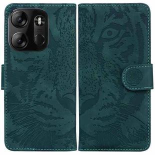 For Tecno Spark Go 2023 / Pop 7 Pro Tiger Embossing Pattern Leather Phone Case(Green)