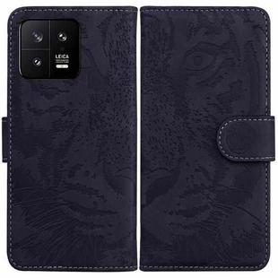 For Xiaomi 13 5G Tiger Embossing Pattern Leather Phone Case(Black)