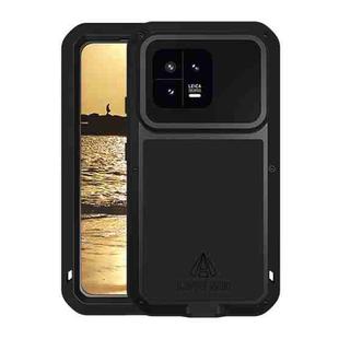 For Xiaomi 13 LOVE MEI Metal Shockproof Life Waterproof Dustproof Phone Case(Black)