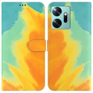 For Infinix Zero 20 Watercolor Pattern Flip Leather Phone Case(Autumn Leaf)