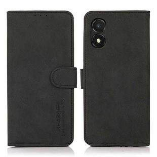 For Honor X5 KHAZNEH Matte Texture Leather Phone Case(Black)