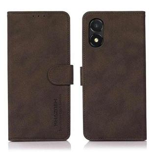 For Honor X5 KHAZNEH Matte Texture Leather Phone Case(Brown)